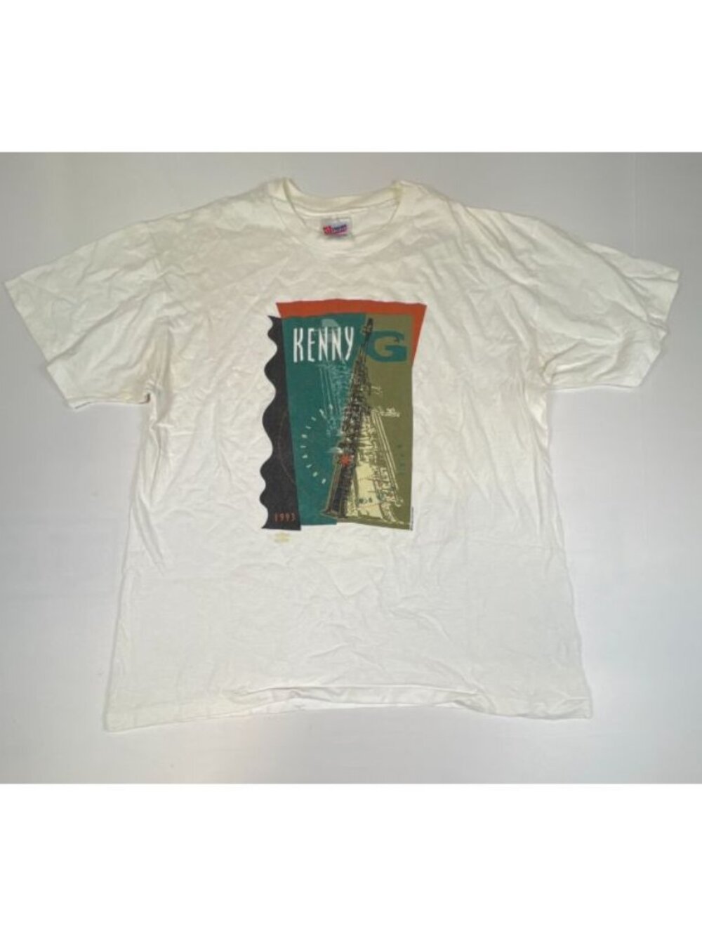 Vintage 1993 Kenny G Breathless Tour T-Shirt Hanes Ultraweight Made in USA XL